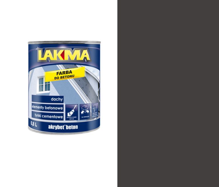 LAKMA AKRYBET BETON – farba akrylowa rozpuszczalnikowa do betonu 5016