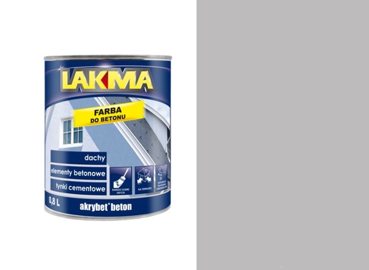 LAKMA AKRYBET BETON – farba akrylowa rozpuszczalnikowa do betonu 5025